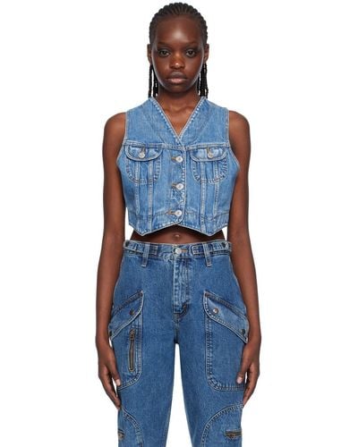 Redone cropped hotsell denim jacket