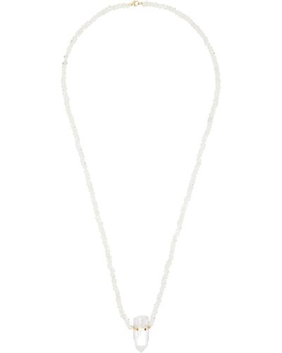 JIA JIA Oracle Crystal Quartz Charm Necklace - White