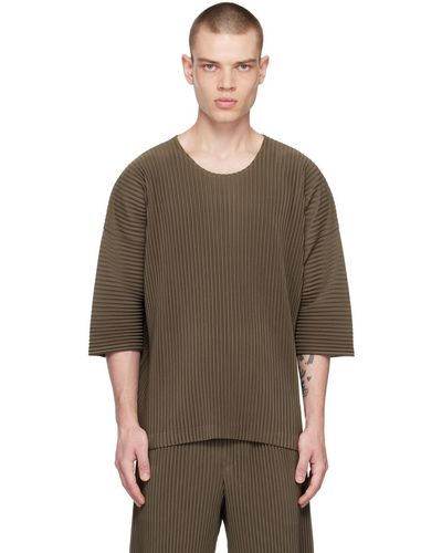 Homme Plissé Issey Miyake T-shirt monthly color may brun - Marron