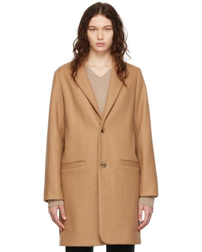 A.P.C. . Tan Carver Coat - Multicolour