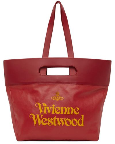Vivienne Westwood レッド Carrie トートバッグ