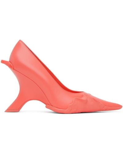 OTTOLINGER Pink Graphic Heels - Red