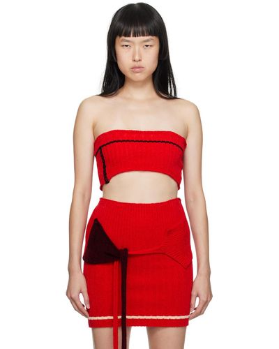 OTTOLINGER Camisole rouge à écusson