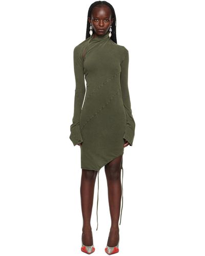 OTTOLINGER Green Twisted Minidress - Black