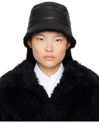Black Yves Salomon Hats for Women | Lyst