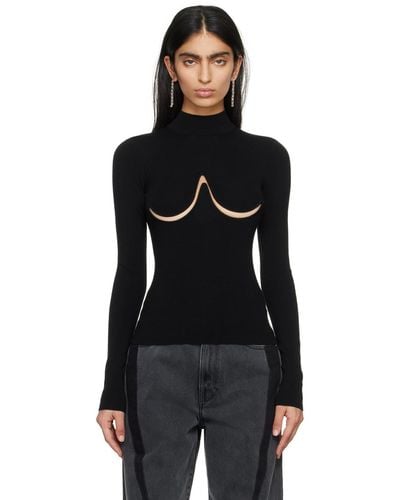 Dion Lee Double Underwire Sweater - Black