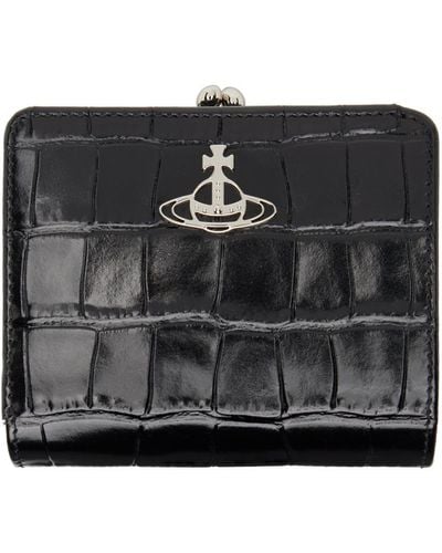 Vivienne Westwood クロコエンボス 財布 - ブラック