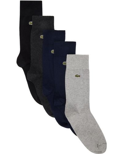 5 PACK - Chaussettes - navy blue/silver chine/black