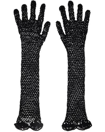 The Row Constant Gloves - Black