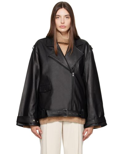 Camilla & Marc Saphia Leather Jacket - Black
