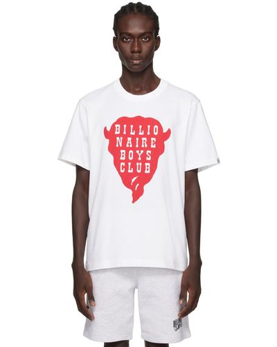 BBCICECREAM T-shirt blanc à image à logo - Rouge