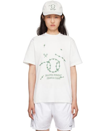 Palmes T-shirt blanc exclusif à ssense