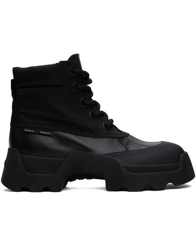 Proenza Schouler Black Stomp Boots