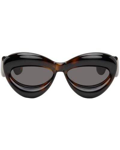 Loewe Tortoiseshell Inflated Sunglasses - Black