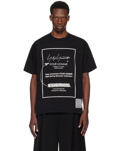 Yohji Yamamoto Neighborhood Edition T-Shirt - Black