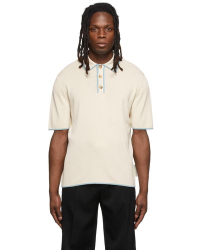 Lanvin Off- Knit Polo - Natural
