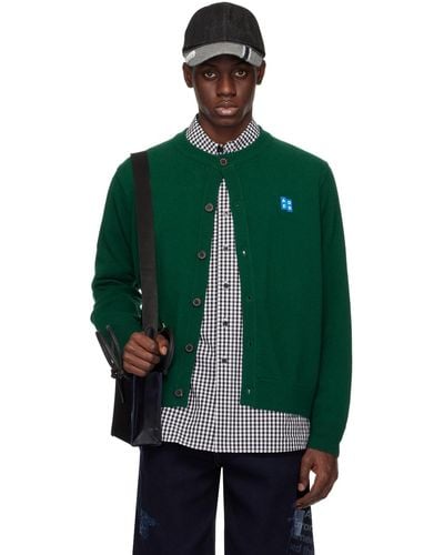 Adererror Significant Patch Cardigan - Green