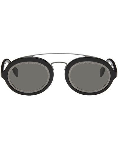 Fendi Grey Ff Around Sunglasses - Black