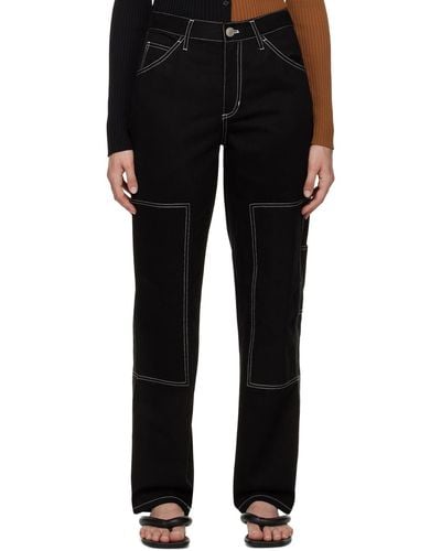 STAUD Relaxed Fit Jeans - Black