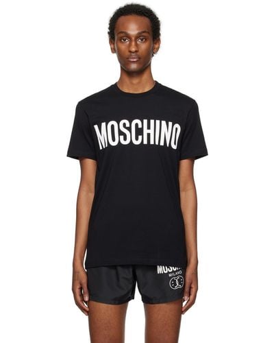 Moschino ロゴプリント Tシャツ - ブラック