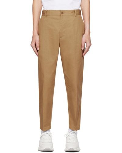 Maison Kitsuné Beige Carrot Trousers - Multicolour