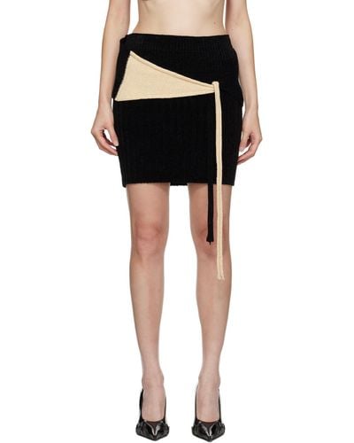 OTTOLINGER Black Self-tie Miniskirt