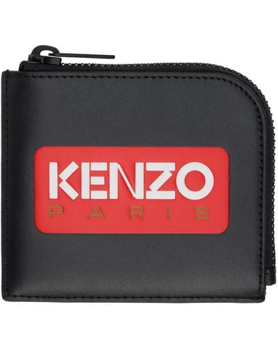 KENZO Paris Leather Wallet - Red