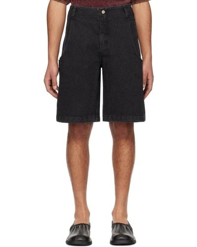 Amomento Five-pocket Denim Shorts - Black