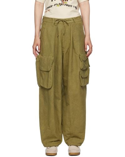 STORY mfg. Forager Cargo Trousers - Green