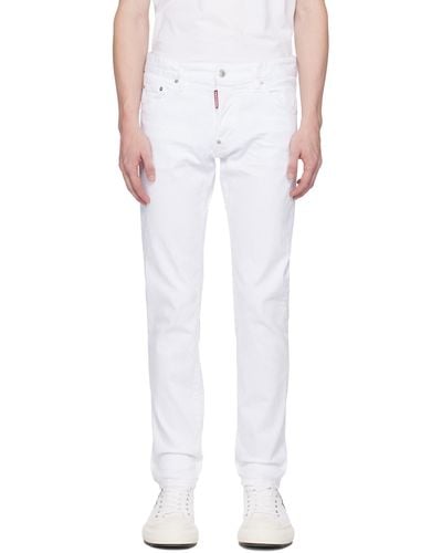 DSquared² White Cool Guy Jeans - Multicolor