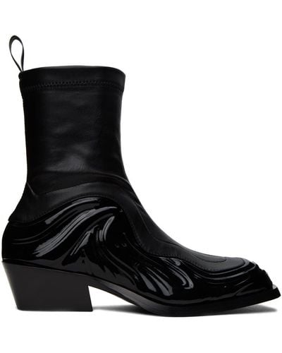 Versace Black Solare Boots