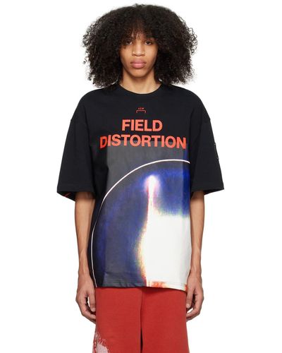 A_COLD_WALL* * Field Distortion Tシャツ - ブラック