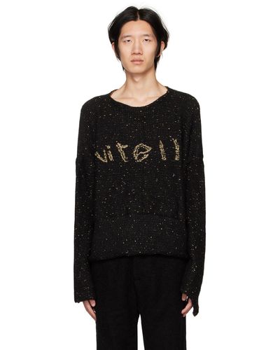 VITELLI Ssense Exclusive Galaxy Sweater - Black