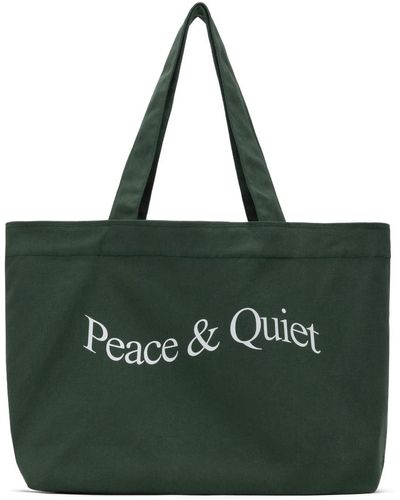 Museum of Peace & Quiet Museum of peacequiet cabas vert à logo