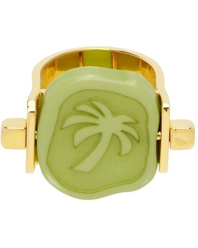 Palm Angels Seal Ring - Green