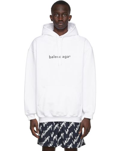 Balenciaga ホワイト New Copyright フーディ