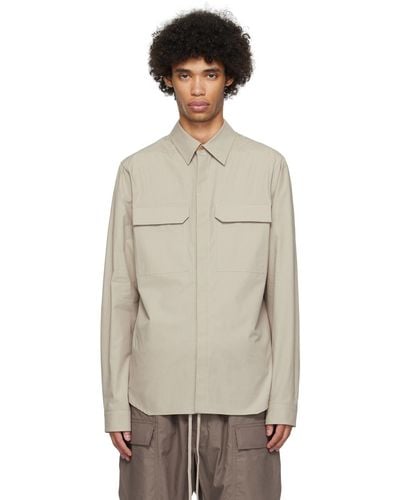 Rick Owens Off-white Work Shirt - Multicolor