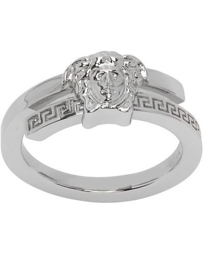 Versace Silver Medusa Ring - Metallic
