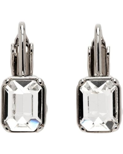 DSquared² Silver Classic Earrings - White
