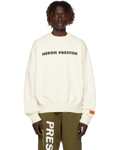 Heron Preston Off-white 'this Is Not' Sweatshirt - Black