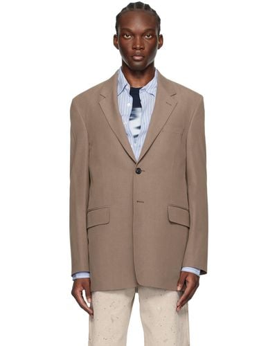 Our Legacy Taupe Vienna Blazer - Multicolor