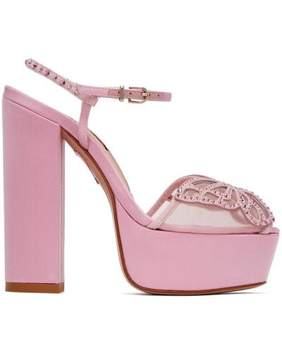 Sophia Webster Pink Farfalla Heeled Sandals