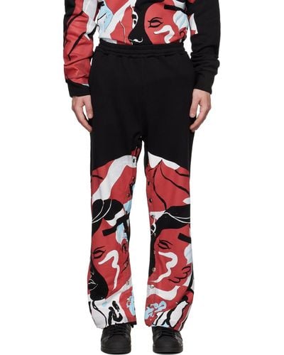 Tekken Jin Kazama Red Flame Cosplay Jogging Pants  MoveekBuddyShop