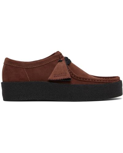 Clarks Brown Wallabee Cup Oxfords - Black