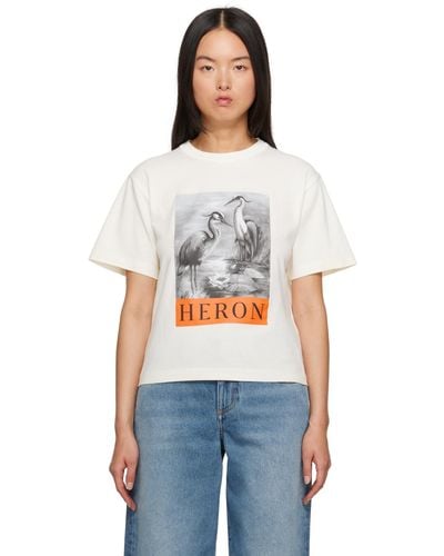 Heron Preston T-shirt 'heron' blanc - Multicolore