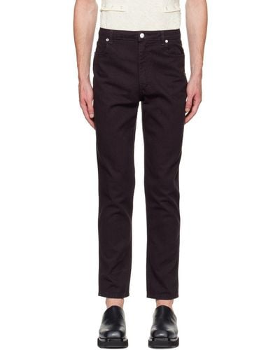 Eckhaus Latta Ssense Exclusive Black Slim Jeans - Multicolor