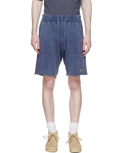 President's Embroide Shorts - Blue
