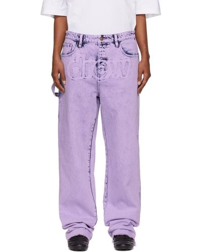 Drew House Ssense Exclusive Secret Carpenter Jeans - Purple