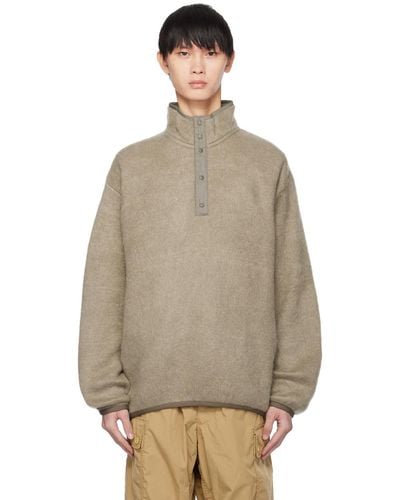 Nanamica Placket Sweater - Natural