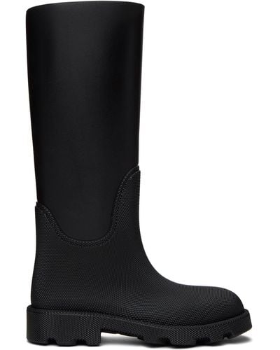 Burberry Rubber Marsh High Boots - Black
